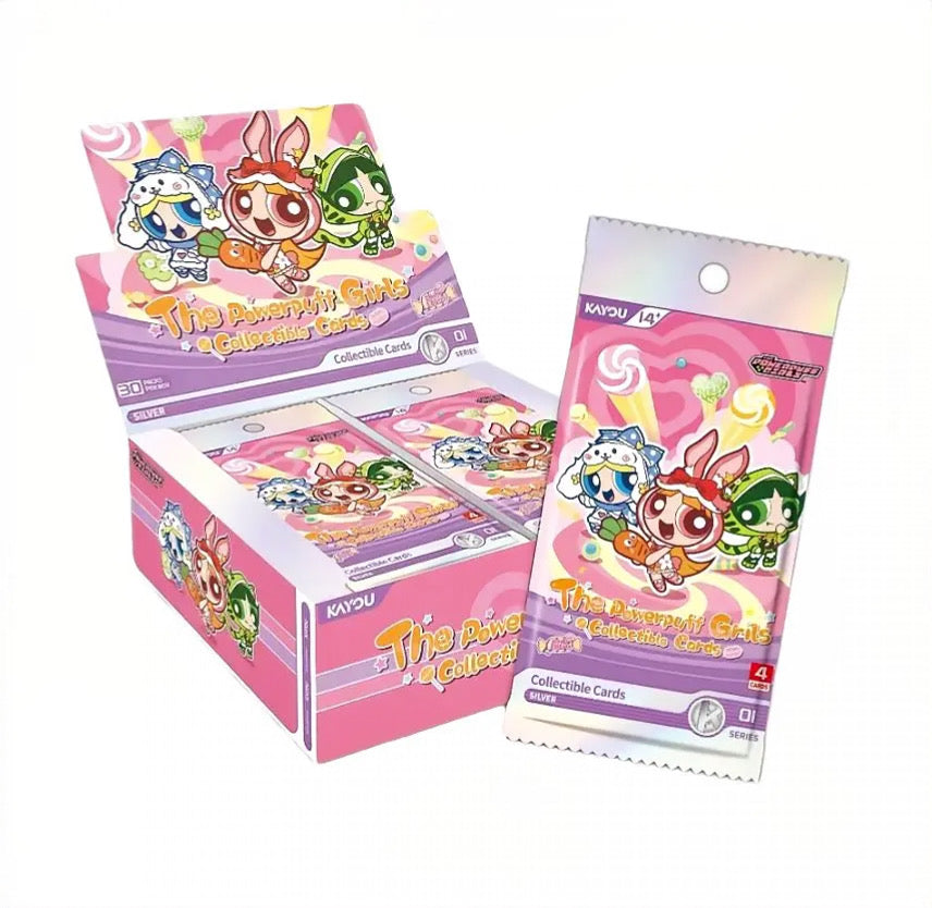Kayou The Powerpuff Girls Candy Edition 1 booster box, English version, with Blossom, Bubbles and Buttercup