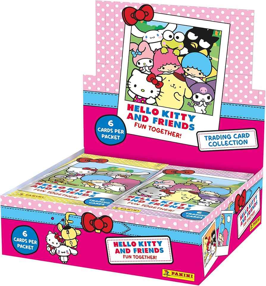 Sanrio trading cards and collectibles in Australia: Hello Kitty, Kuromi, My Melody and Cinnamoroll booster boxes