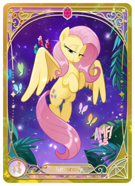 My Little Pony Fantasy Wonderland Shining Ruby Rare BP01-RR02 full-art Fluttershy chase card