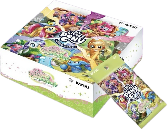 My Little Pony TCG booster boxes: Moon Edition, Fantasy Wonderland and Rainbow Edition available in Australia