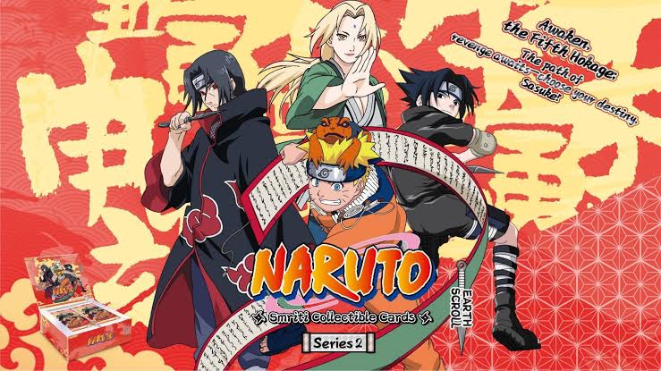 KAYOU Naruto collectible cards in Australia - Smriti Earth Scroll and JIN Chapter booster boxes