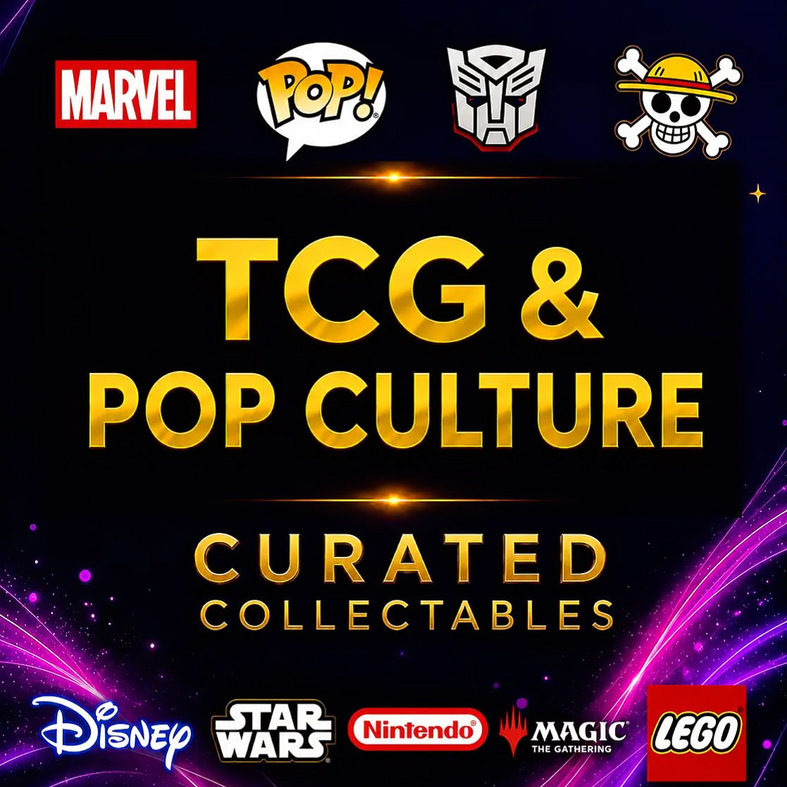 TCG and pop culture collectibles - Magic The Gathering, Naruto, Marvel, Star Wars and Transformers cards