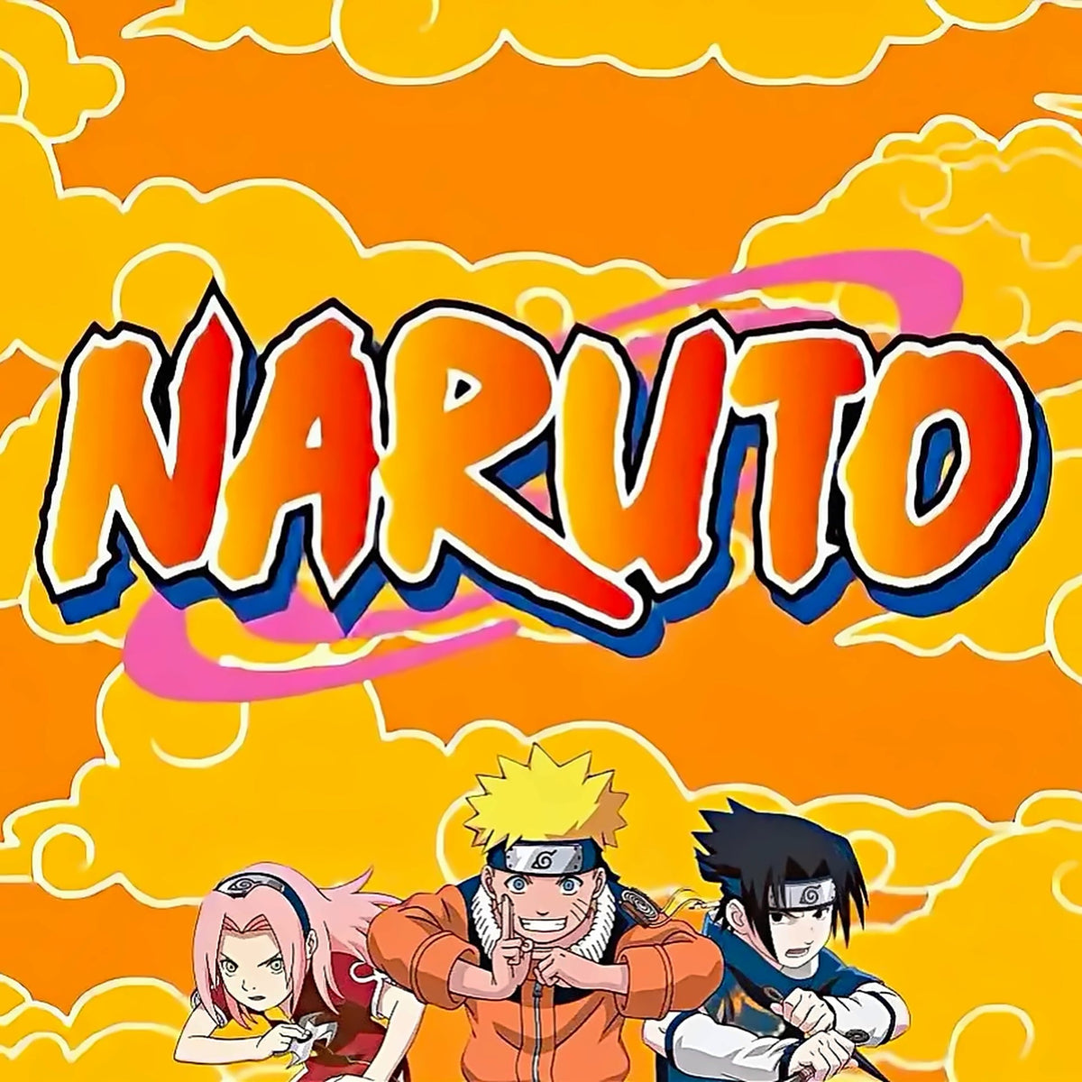 Kayou Naruto Cards at Collectable Cartel: Naruto logo with Naruto Uzumaki, Sasuke Uchiha and Sakura Haruno