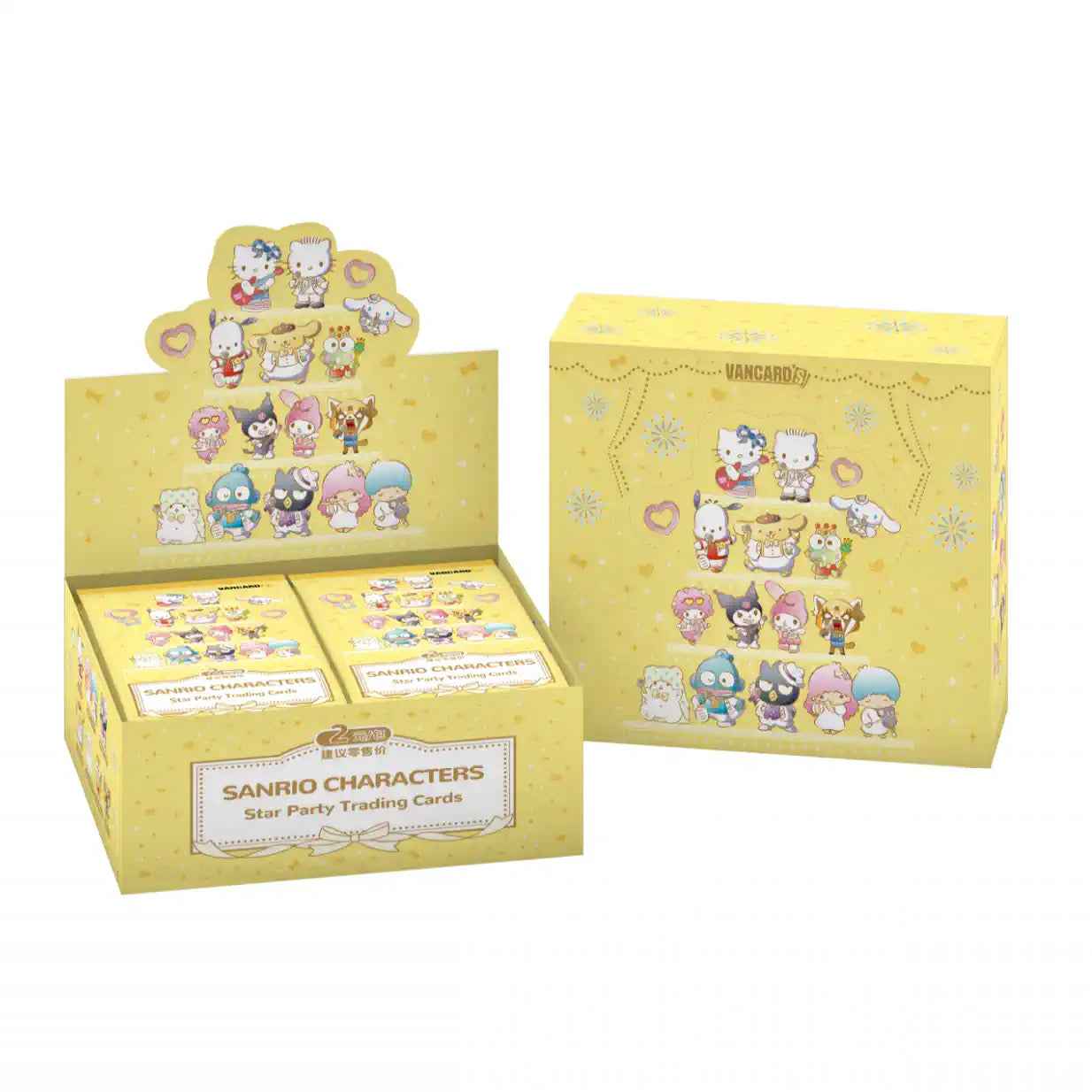 Sanrio Star Party Trading Cards booster box - front
