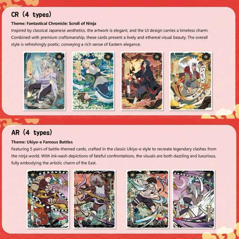 Naruto Kayou Smriti Earth Scroll Series 2 - open box with booster packs