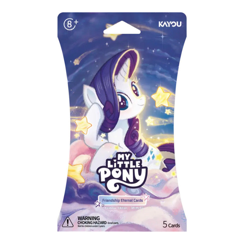 Kayou My Little Pony Rainbow Edition Series 2 sleeved booster pack featuring Rarity
