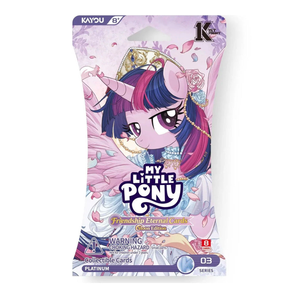 Kayou My Little Pony Moon Edition Series 3 sleeved premium booster pack featuring Twilight Sparkle