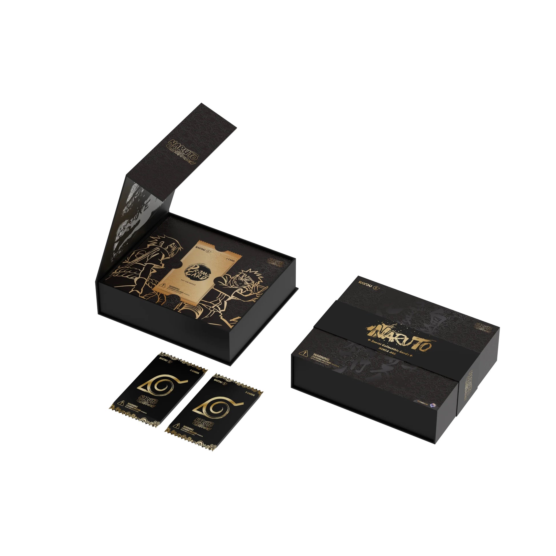 Kayou Naruto Ninja Age Premium Collector Box with booster packs and promo card