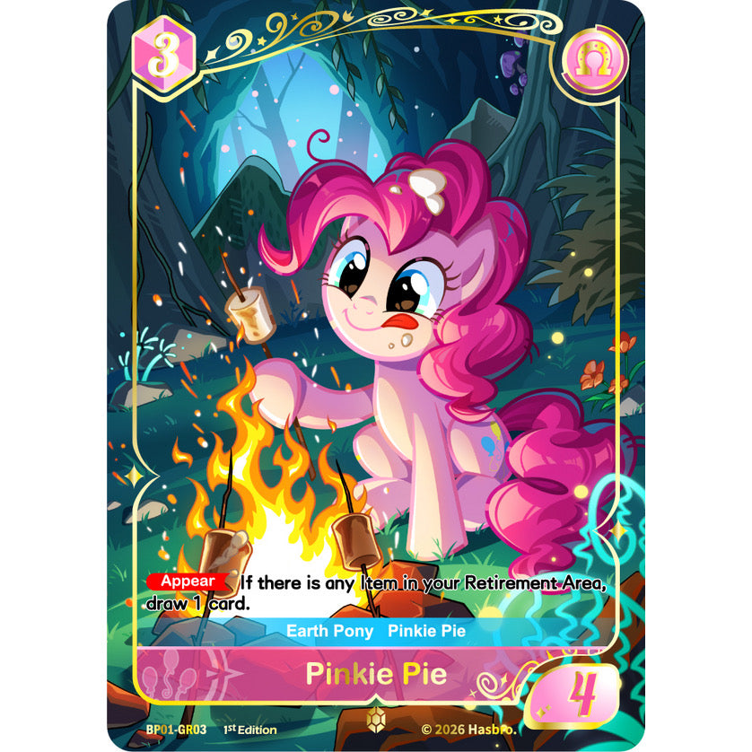 Pinkie Pie, Gold Rare BP01-GR03, My Little Pony TCG single card