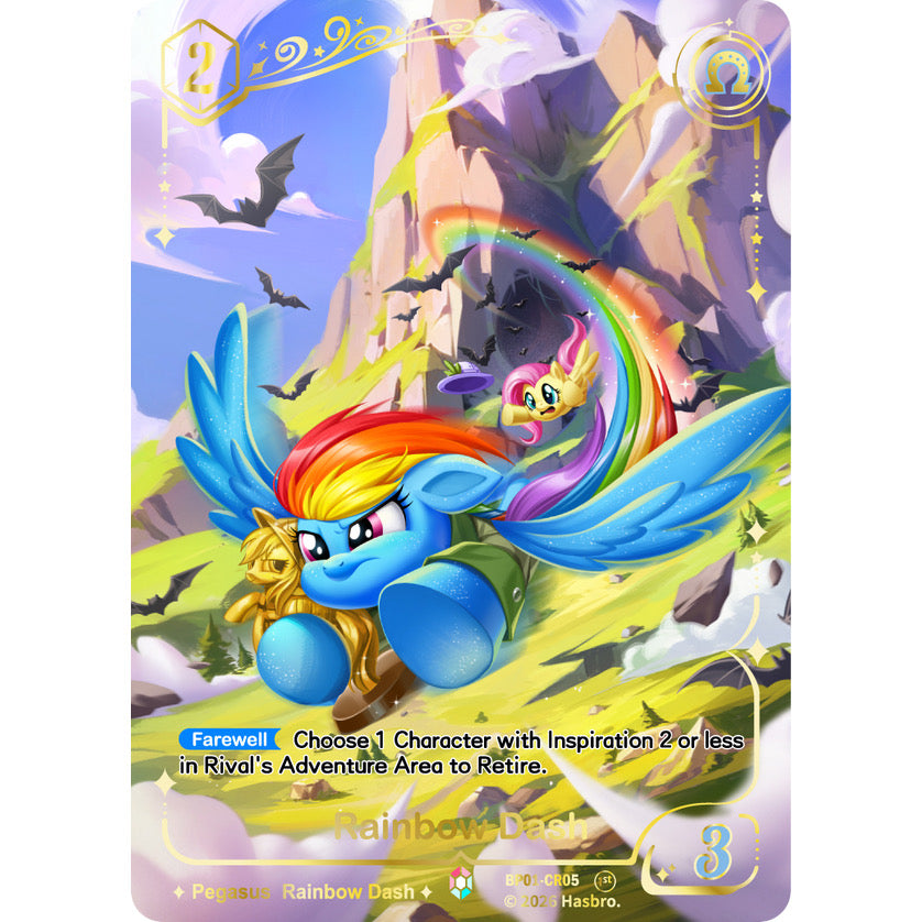Rainbow Dash, Colorful Rare BP01-CR05, My Little Pony TCG single card