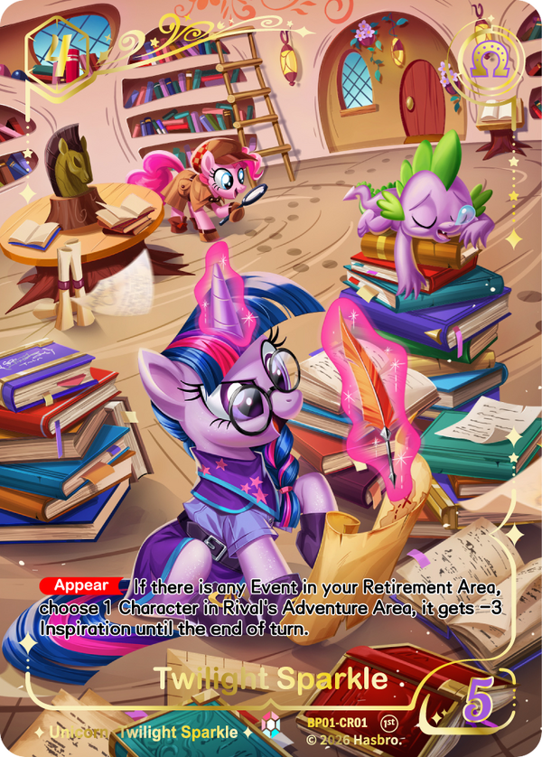 Twilight Sparkle BP01-CR01 My Little Pony TCG Colorful Rare single card