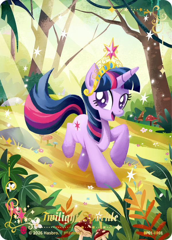 Twilight Sparkle BP01-RR01 My Little Pony TCG Ruby Rare full art card