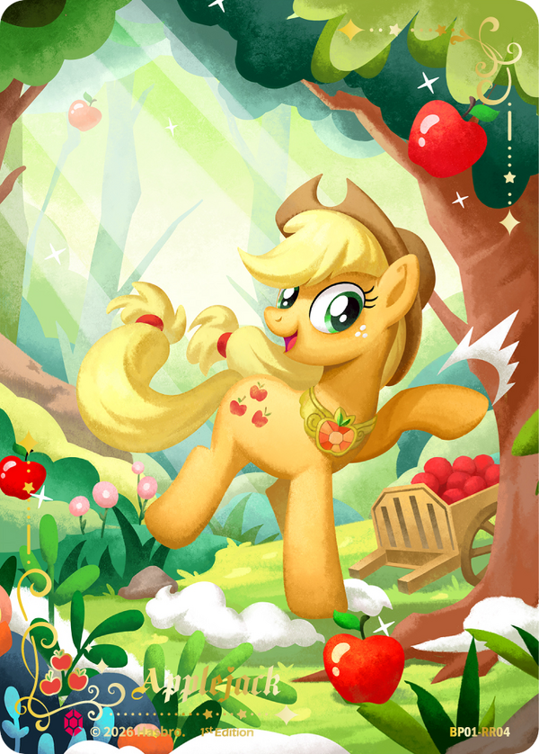 Applejack BP01-RR04 My Little Pony TCG Ruby Rare full art card