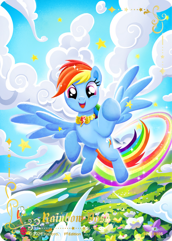 Rainbow Dash BP01-RR05 My Little Pony TCG Ruby Rare full art card