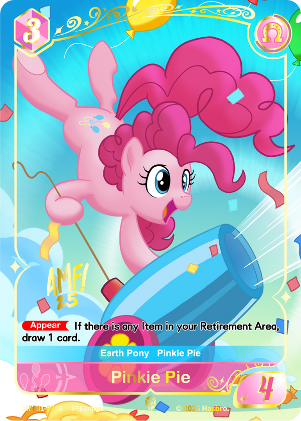 Pinkie Pie BP01-GR03 My Little Pony TCG Shining Gold Rare card
