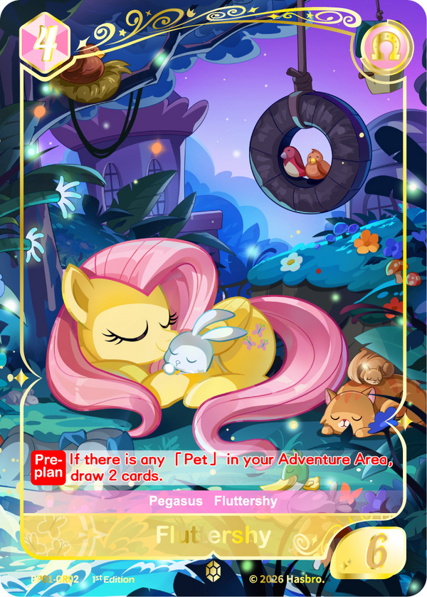 Fluttershy BP01-GR02 My Little Pony TCG Gold Rare single card
