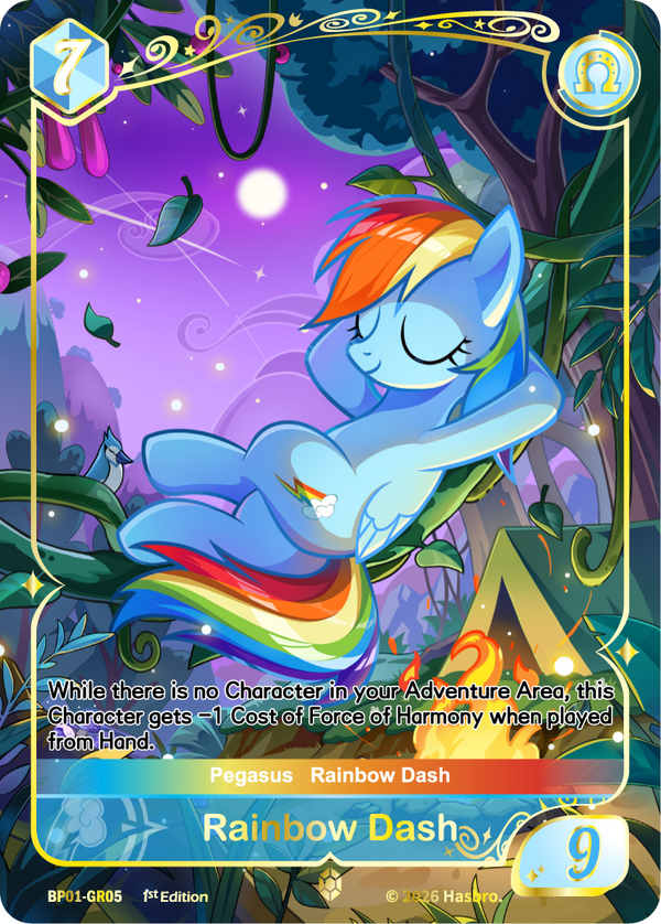 Rainbow Dash BP01-GR05 My Little Pony TCG Gold Rare single card