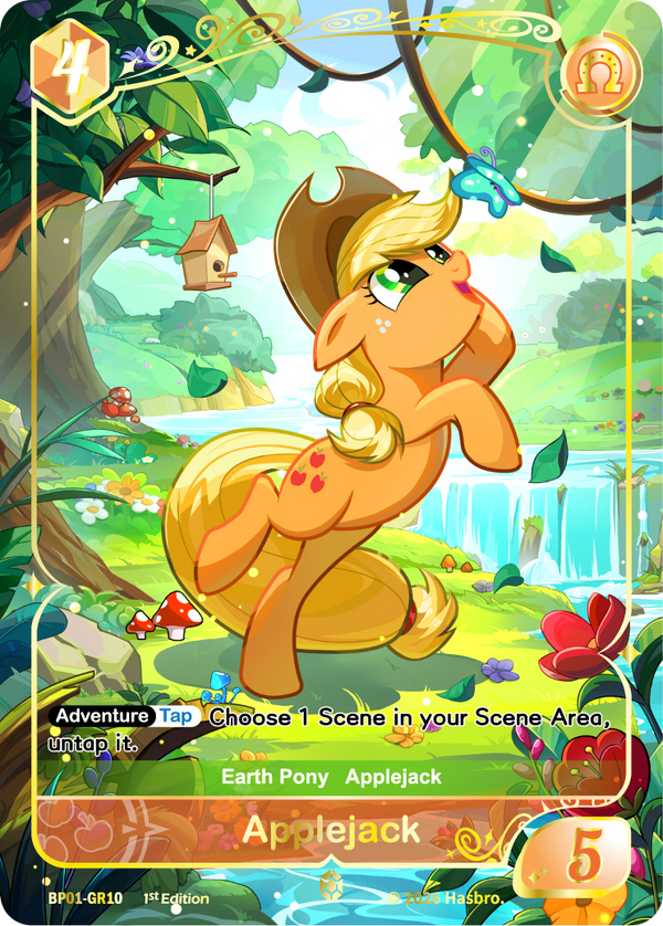 Applejack BP01-GR10 My Little Pony TCG Gold Rare single card