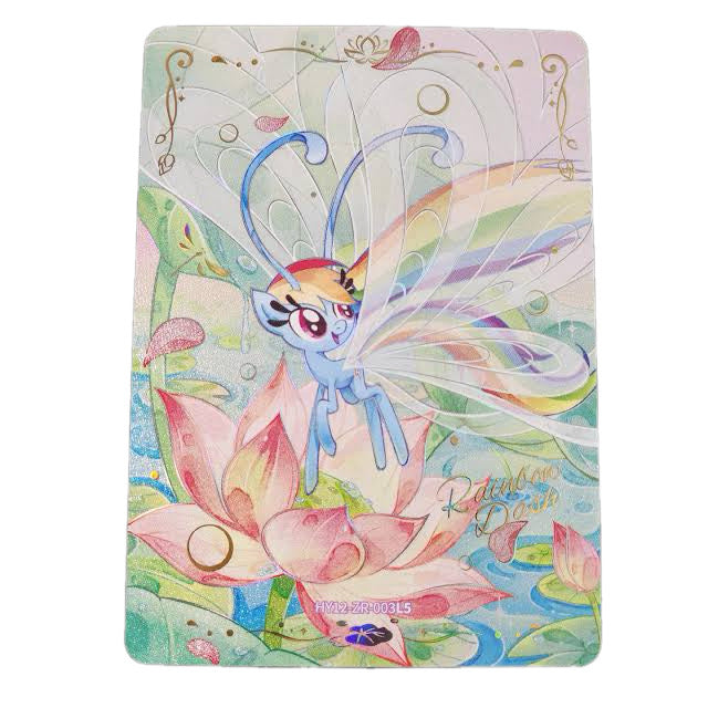 Rainbow Dash Zenith Rare Breezie card, My Little Pony TCG Moon 12, HY12-ZR-003