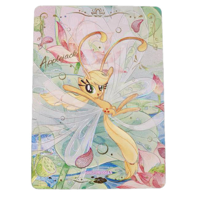 Applejack Zenith Rare Breezie card, My Little Pony TCG Moon 12, HY12-ZR-006