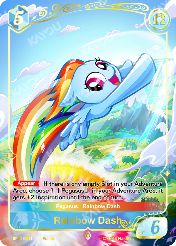 Rainbow Dash (GR) - My Little Pony TCG Single - BP02-GR11