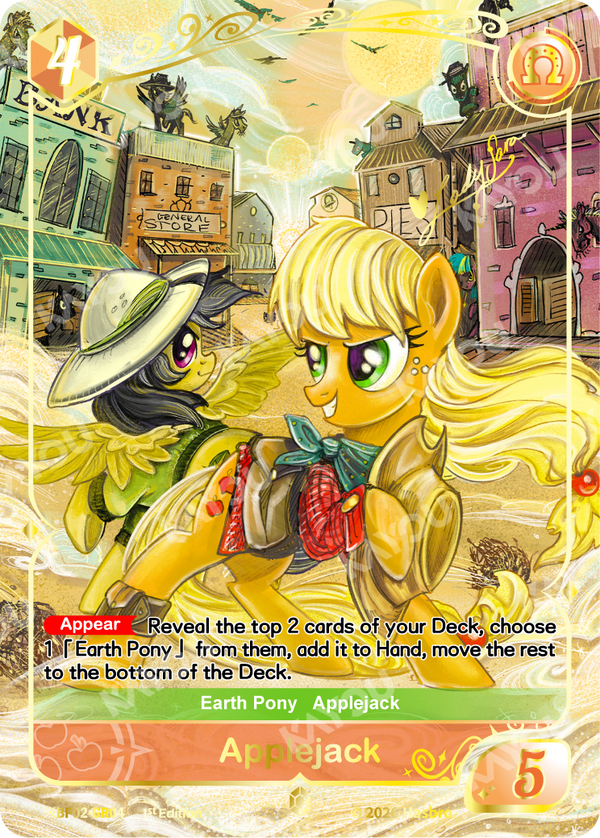 Applejack (Shining Gold Rare) - My Little Pony TCG Single - BP02-GR04