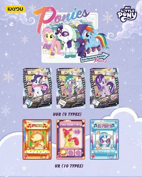 My Little Pony Fun Moments Series 03 - stained glass and comic card examples