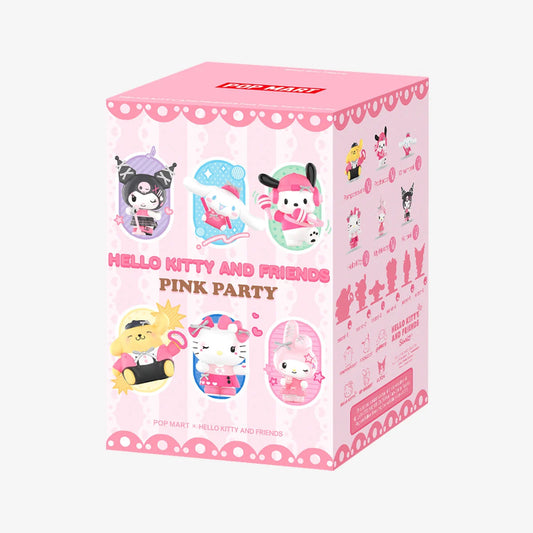 POP MART Hello Kitty and Friends Pink Party series blind box – sealed Sanrio figure box
