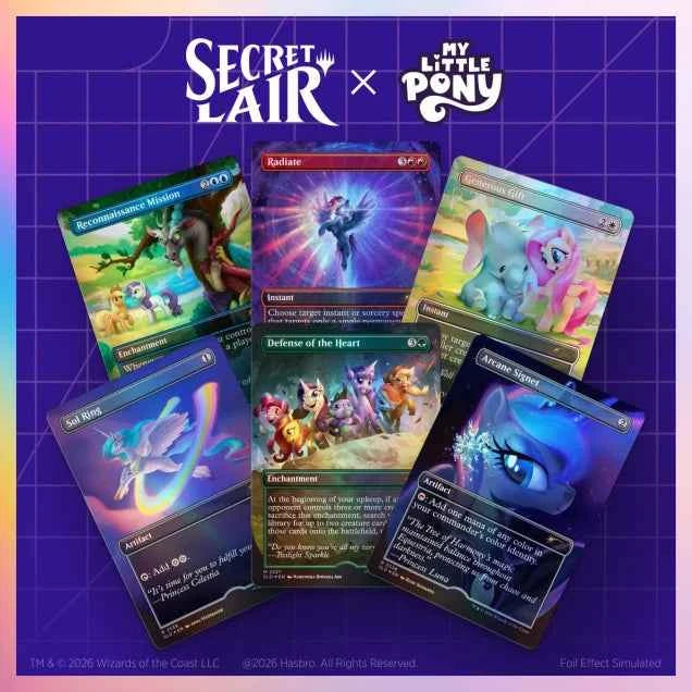 MTG Secret Lair x My Little Pony: Friendship is Magic - Traditional Foil Edition