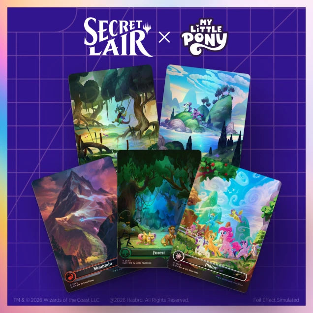 Secret Lair x My Little Pony: The Lands of Equestria Traditional Foil Edition sealed MTG box