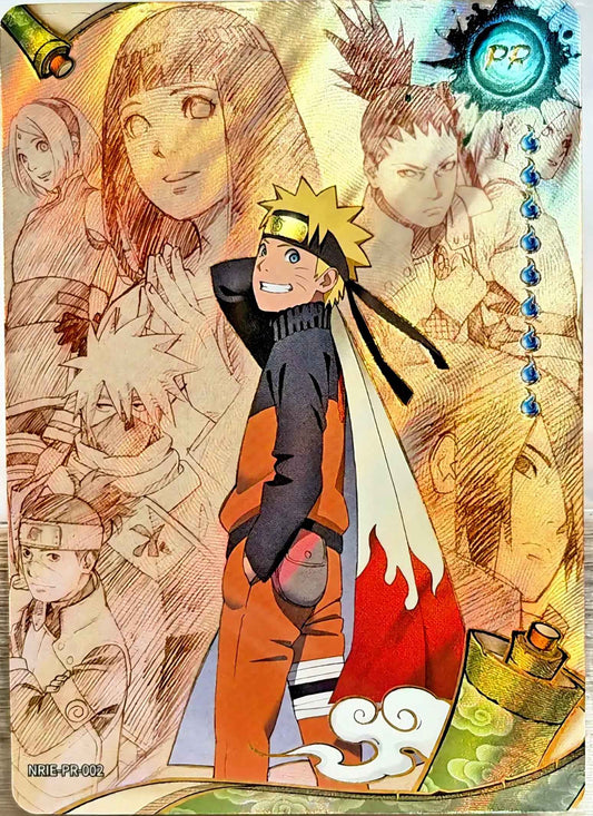 Kayou Naruto Shippuden Naruto PR promo card NRIE-PR-002, English holographic card front