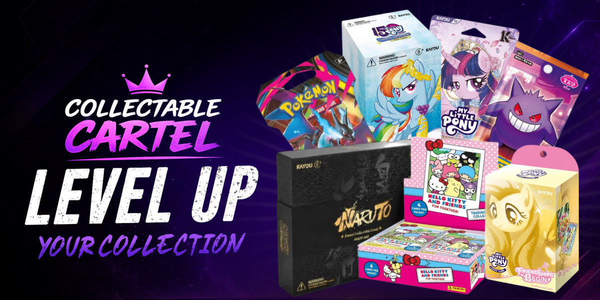 My Little Pony, Naruto, Sanrio and Pokémon trading cards and sealed booster boxes at Collectable Cartel