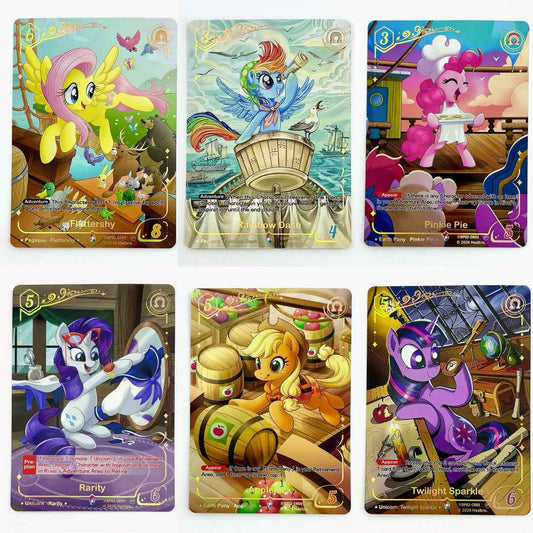 My Little Pony: Discord TCG — Complete Shining Colorful Rare Promo Set of 6 (※BP02-CR01–CR06)