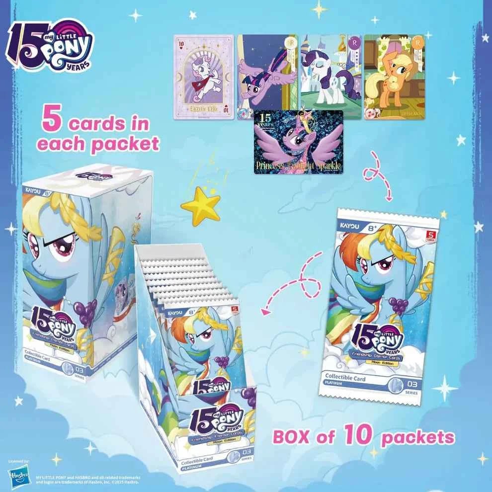 My Little Pony Moon Edition Series 3 15th Anniversary booster box - back