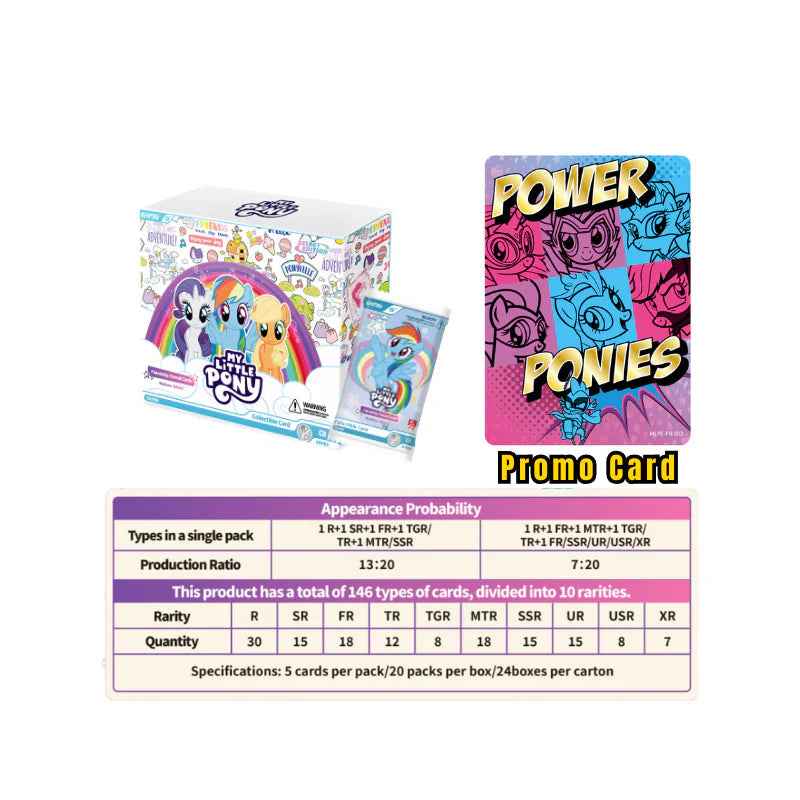 My Little Pony Friendship Eternal Rainbow Edition English Series 1 Display Booster Box With Limited Edition Promo - Collectable Cartel