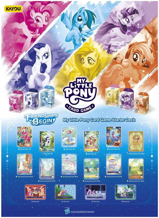 My Little Pony TCG: Friendships Begin Starter Deck Set of 6 - Collectable Cartel