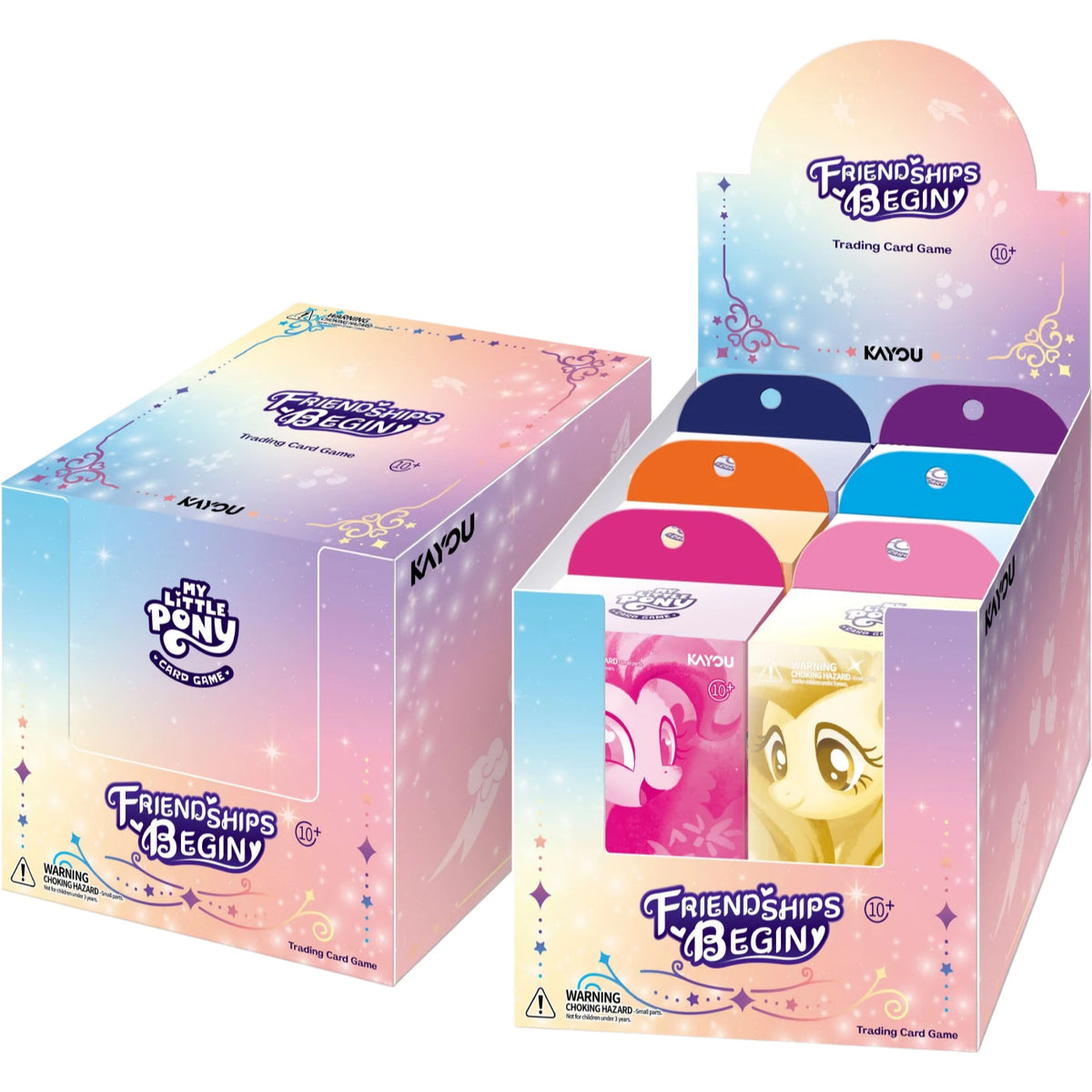 My Little Pony TCG Friendships Begin Starter Deck Set of 6 by Kayou: Twilight Sparkle, Rainbow Dash, Pinkie Pie, Applejack, Rarity and Fluttershy decks