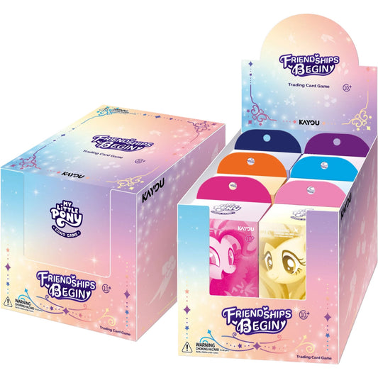 My Little Pony TCG Friendships Begin Starter Deck Set of 6 by Kayou: Twilight Sparkle, Rainbow Dash, Pinkie Pie, Applejack, Rarity and Fluttershy decks
