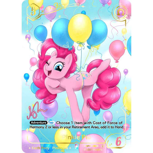 Pinkie Pie Shining Colorful Rare card BP01-CR09, My Little Pony TCG Fantasy Wonderland single