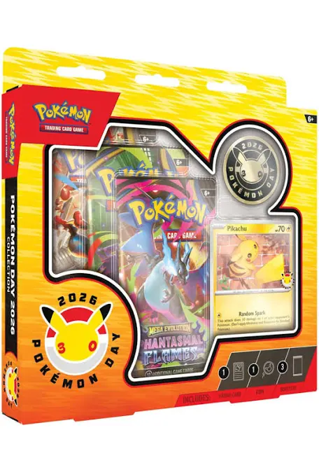 Pokémon Day 2026 Pikachu Collection Box – front of the sealed box