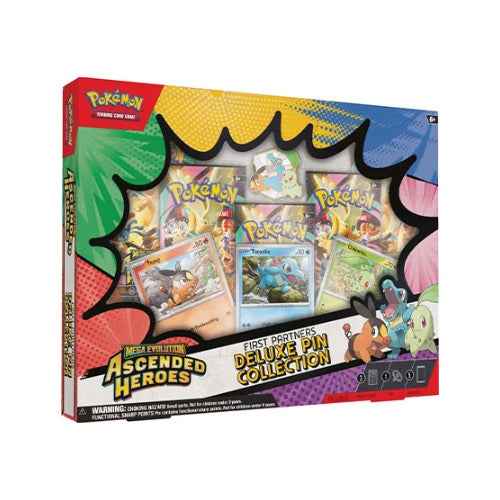 Pokémon TCG Mega Evolution: Ascended Heroes First Partners Deluxe Pin Collection — Pokémon sealed pin collection