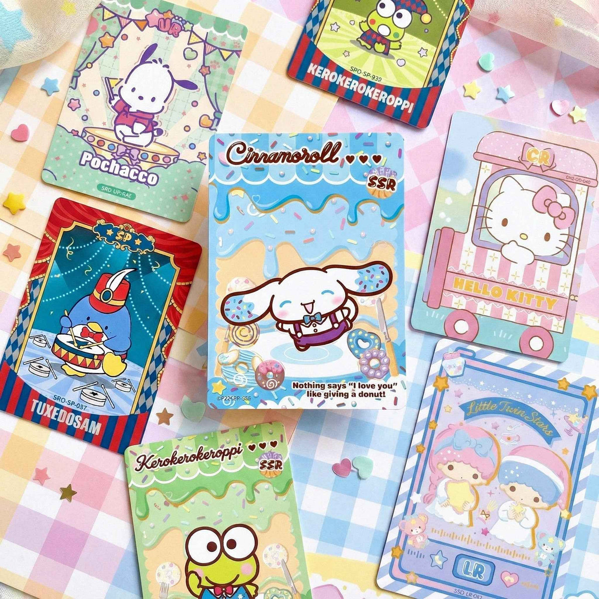 Sanrio Shining Star Donut - booster pack artwork