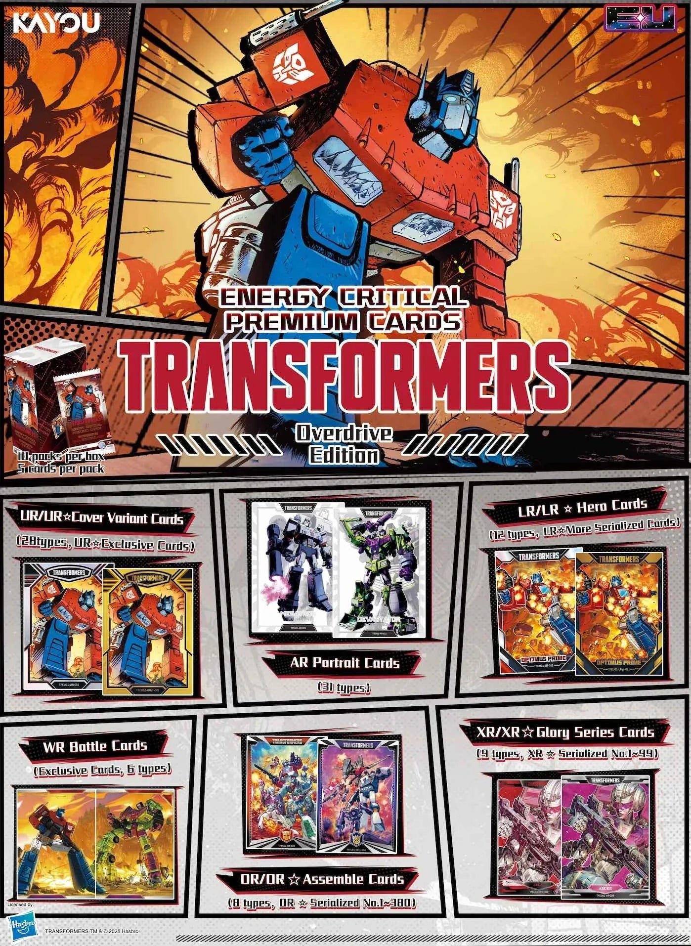 Transformers — Energy Critical Premium Overdrive Edition Booster Box - Collectable Cartel
