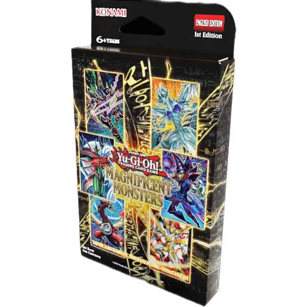 Yu-Gi-Oh! Magnificent Monsters box set contents: 3 packs plus 3 Secret Rare cards, English